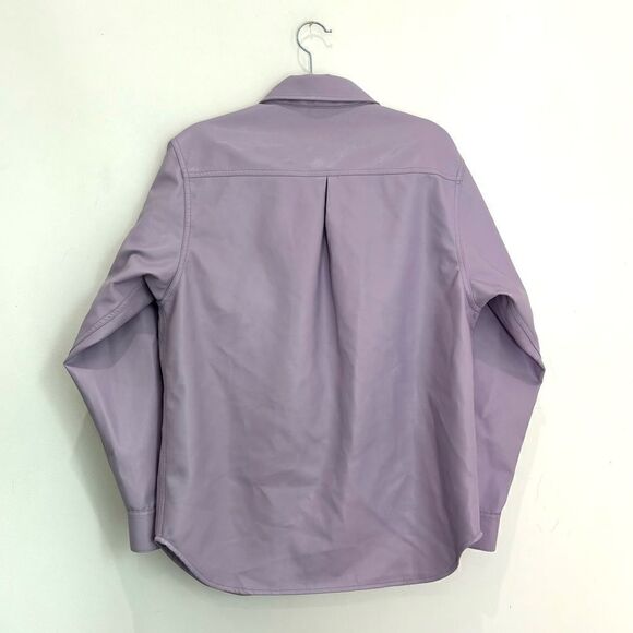 Purple lavender faux leather skirt set - Picture 12 of 16